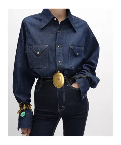Celine Shirt In Denim In Blue