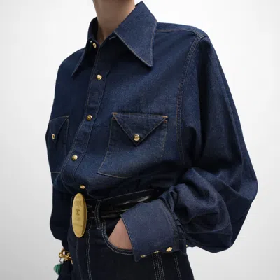 Celine Shirt In Denim In Blue
