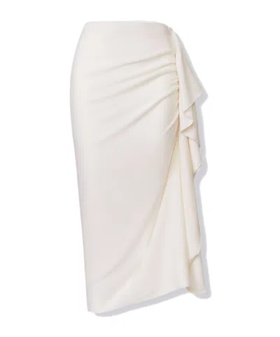 Fabiana Filippi Pleated Midi Skirt In Neutral