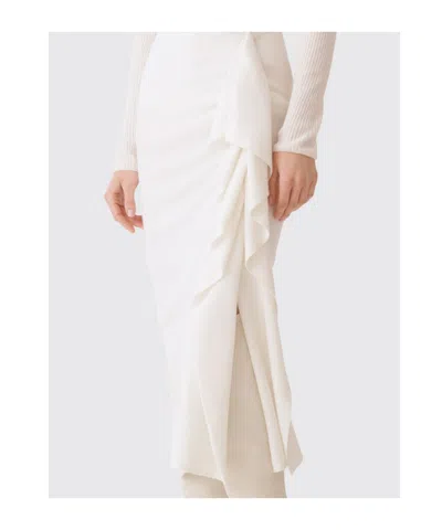 Fabiana Filippi Pleated Midi Skirt In Neutral