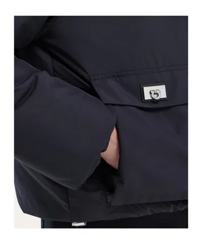 Ferragamo Padded Blouson In Blue