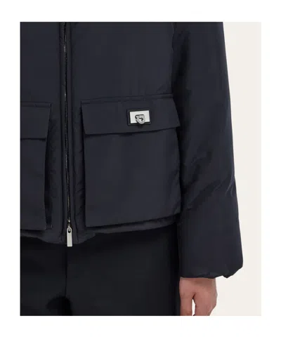 Ferragamo Padded Blouson In Blue