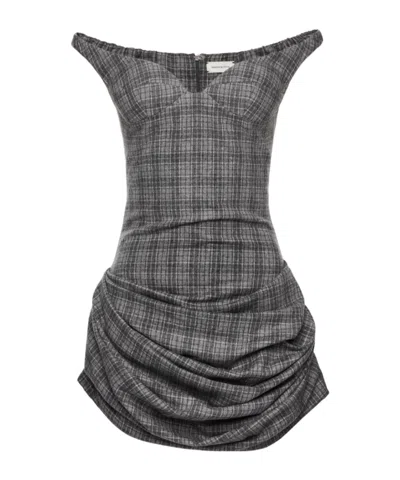 Magda Butrym Off-shoulder Bustier Dress In Multi