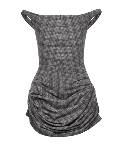 Magda Butrym Off-shoulder Bustier Dress In Multi