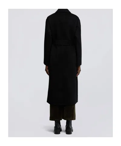 Aspesi Belted Coat In Black