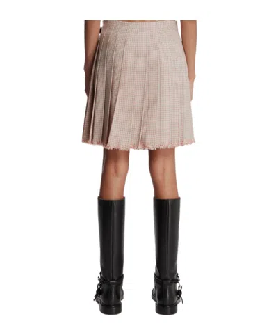 Jil Sander Pleated Midi Skirt In Brown