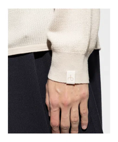 Rag & Bone Crew-neck Sweater In White