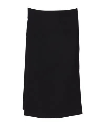 P.a.r.o.s.h Liliuxy Wool-blend Midi Skirt In Black