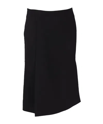 P.a.r.o.s.h Liliuxy Wool-blend Midi Skirt In Black