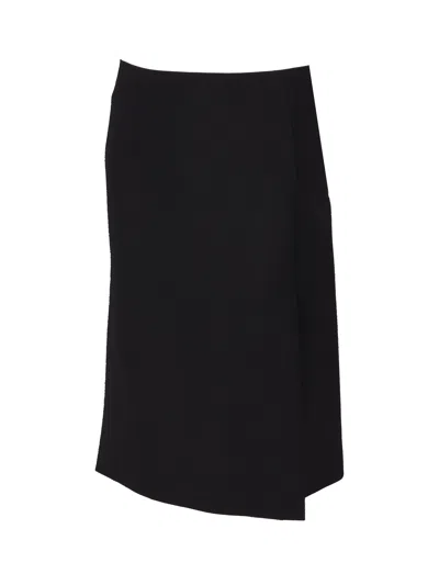P.a.r.o.s.h Liliuxy Wool-blend Midi Skirt In Black
