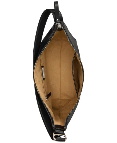 Ralph Lauren Smooth Leather Tasha Bucket Bag In Black