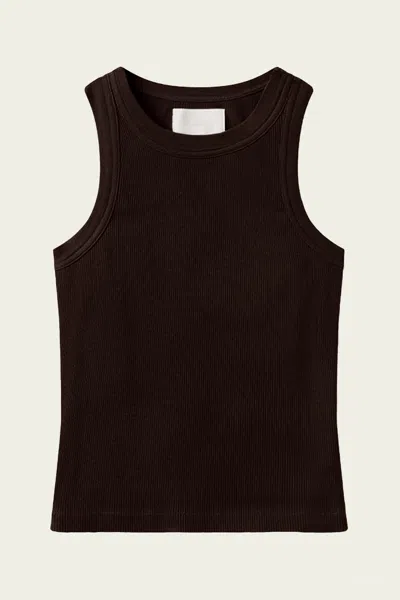 Citizen Of Humanity Isabel Rib Tank In Chocolate In Multi