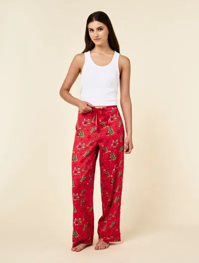 Papinelle Christmas Full Length Pant In Pink