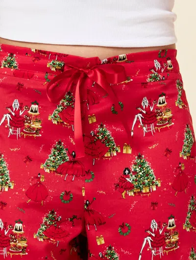 Papinelle Christmas Full Length Pant In Pink