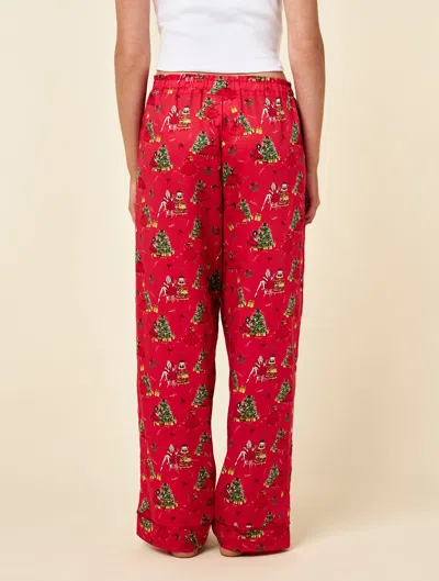 Papinelle Christmas Full Length Pant In Pink