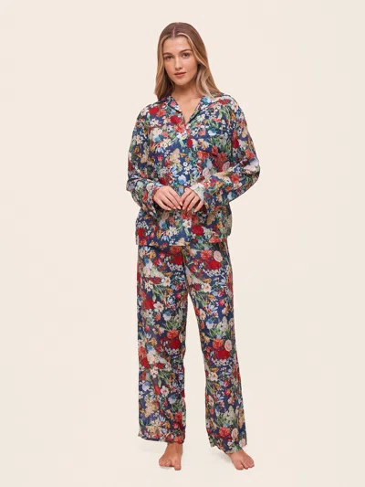 Papinelle Holly Cotton Voile Pajamas In Blue