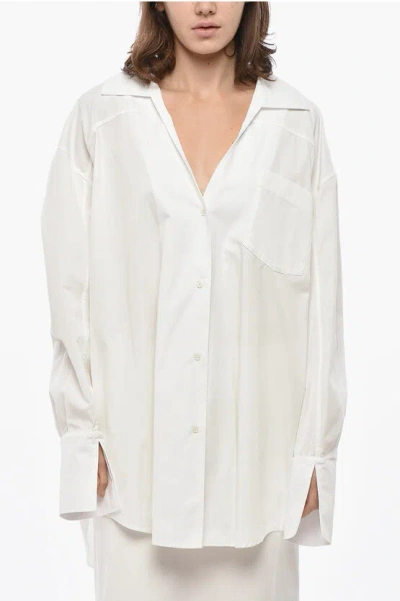 1989 Studio Popeline Oversized Shirt With Breast-pocket In White