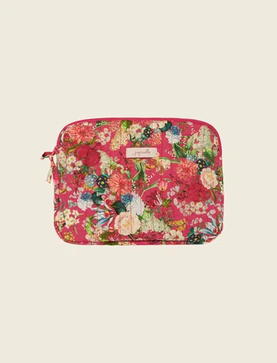 Papinelle Quilted Medium Cosmetic Bag In Pink