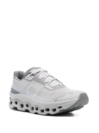 On Men Grey Lace Up Sneakers, 9.5 Luxury Sneakers For Men Darveys In Gray