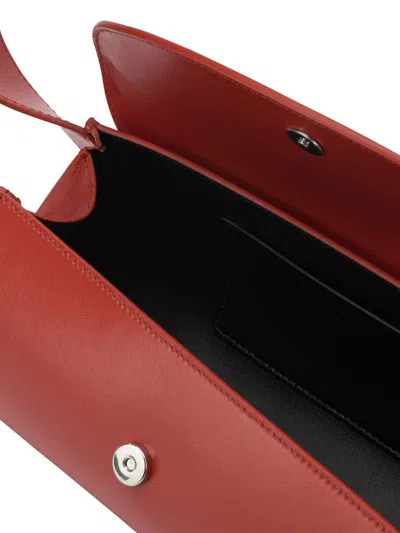 Jil Sander "cannolo" Small Shoulder Bag In Red