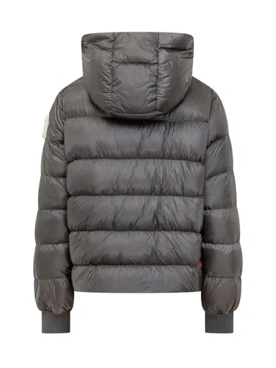 After Label Hooded Down Jacket In Gray