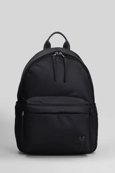 Ami Alexandre Mattiussi Ami Paris Backpack In Black