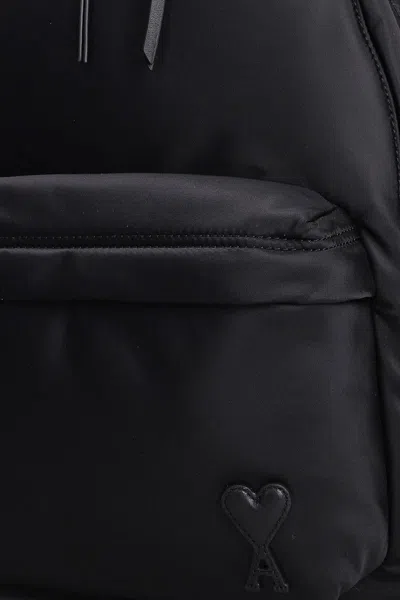 Ami Alexandre Mattiussi Ami Paris Backpack In Black