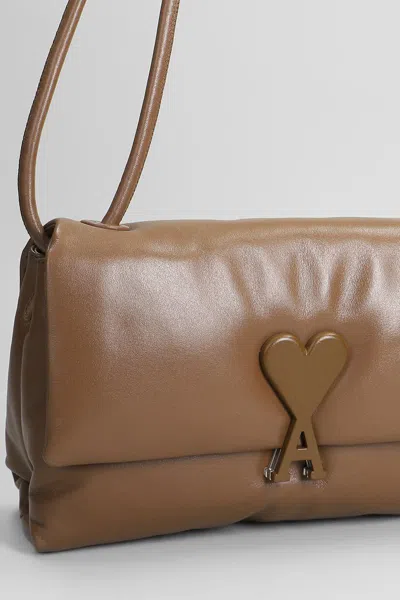Ami Alexandre Mattiussi Ami Paris Voulez Vous Bag Shoulder Bag In Brown
