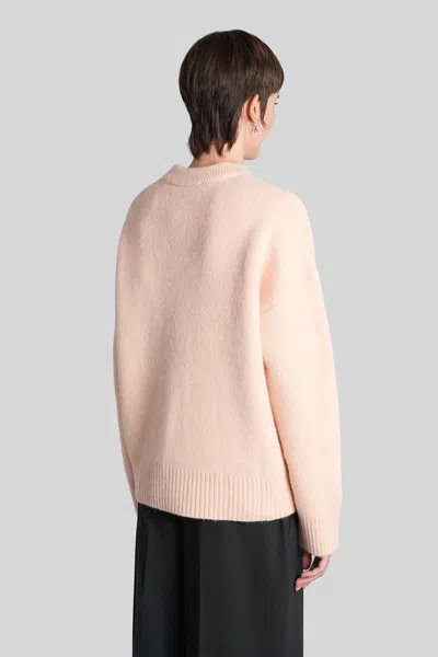 Ami Alexandre Mattiussi Ami Paris Cardigan In Pink