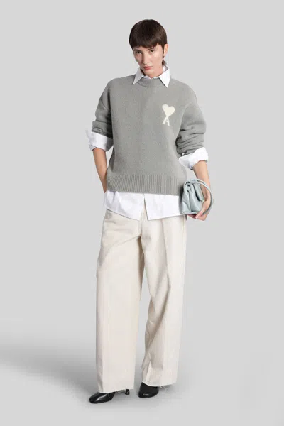 Ami Alexandre Mattiussi Ami Paris Pants In White