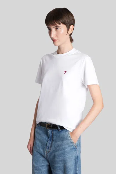 Ami Alexandre Mattiussi Ami Paris T-shirt In White