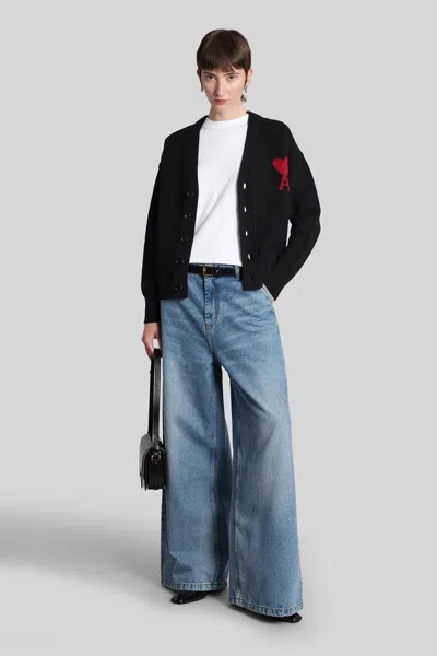 Ami Alexandre Mattiussi Ami Paris Cardigan In Black