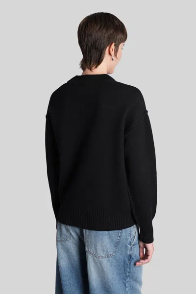 Ami Alexandre Mattiussi Ami Paris Cardigan In Black
