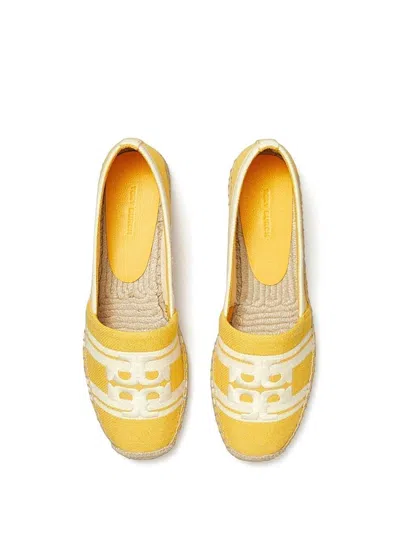 Tory Burch Double T Jacquard Espadrille In Yellow