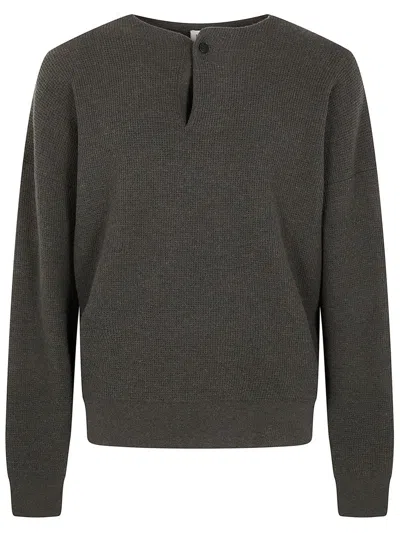 Fear Of God "henley" Sweater Clothing In Gray