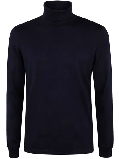 Girelli Bruni "giza" Long Sleeve Turtleneck Sweater Clothing In Blue