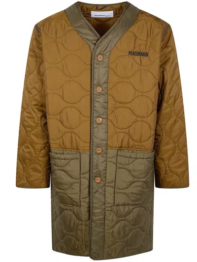 Oamc Long "liner" Jacket Clothing In Brown