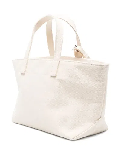 Apc A.p.c. "le Drummer Toile" Small Tote Bag In Neutral