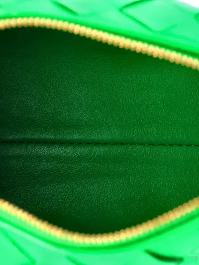 Pre-owned Bottega Veneta Loop Intrecciato Nappa Mini Crossbody Bag In Green
