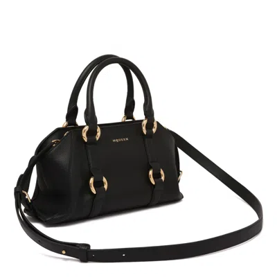 Alexander Mcqueen Farringdon Small Elongated Calf Leather Shoulder Bag