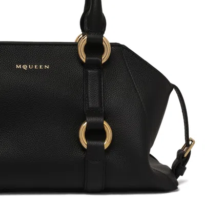 Alexander Mcqueen Farringdon Small Elongated Calf Leather Shoulder Bag