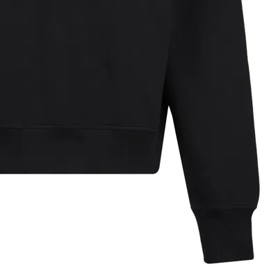 Alexander Mcqueen Black Cotton Sweater In Black