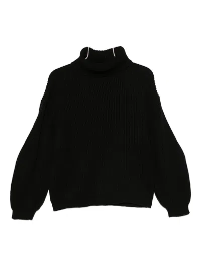 Semicouture Sweaters Blacks And Greys In Black