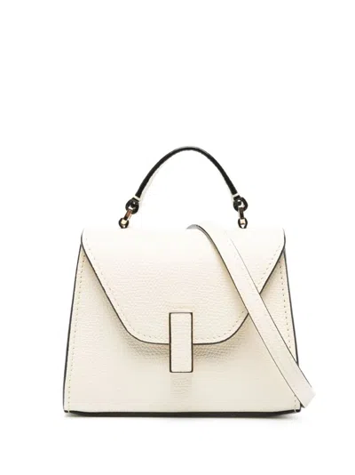 Valextra Iside Leather Belt Bag In White