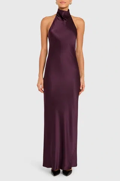 Amanda Uprichard Santana Gown In Purple