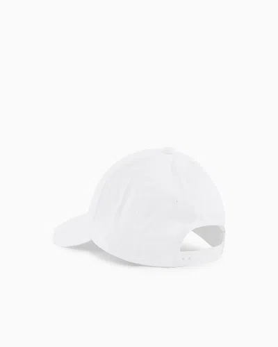 Armani Exchange Caps In White