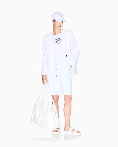 Armani Exchange Caps In White