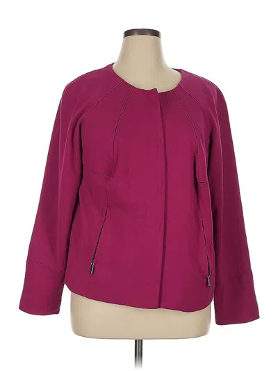 Pre-owned Adrienne Vittadini Jacket In Purple