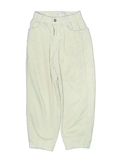 Pre-owned Zara Kids' Casual Pants In White