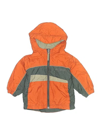 Pre-owned Columbia Kids' Windbreaker Jacket In Orange